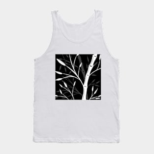 Black and white bamboo plants Tank Top